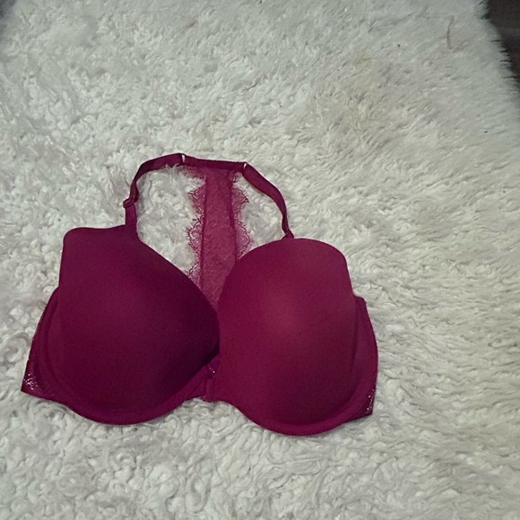 2 Victoria Secret Lined Demi Lace Racerback Front Closure Bra NWOT - Picture 8 of 10